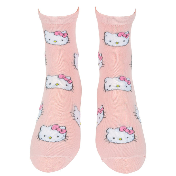 Hello Kitty Face Print Womens Crew Socks 2-Pack Image 7