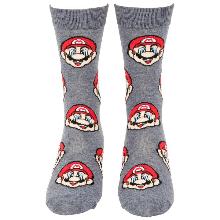 Super Mario Bros. Mario Icons Mens Crew Socks 2-Pack Image 6