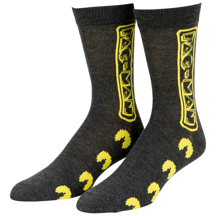 Pac-Man Maze and Logo Mens Crew Socks 2-Pack Image 7