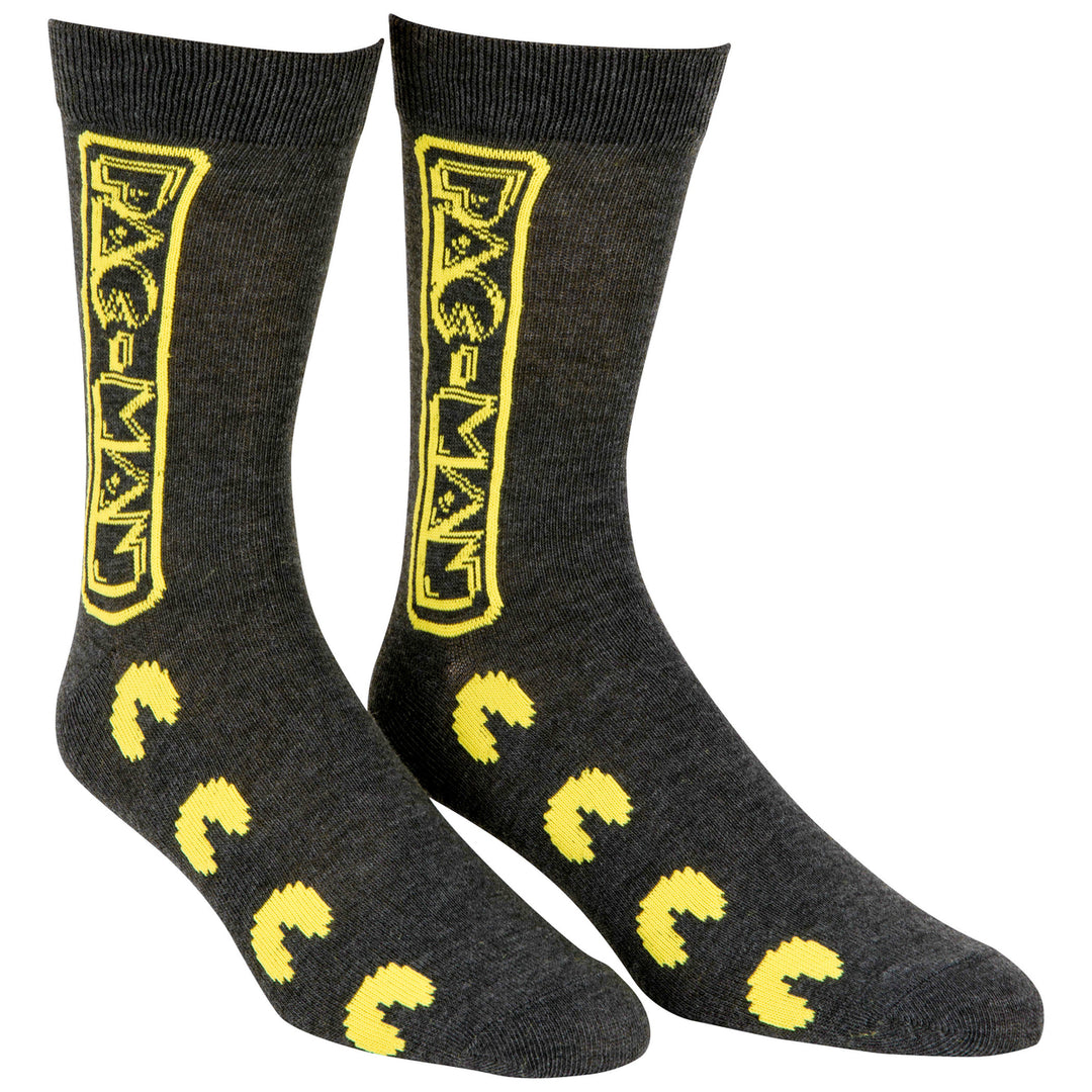 Pac-Man Maze and Logo Mens Crew Socks 2-Pack Image 8