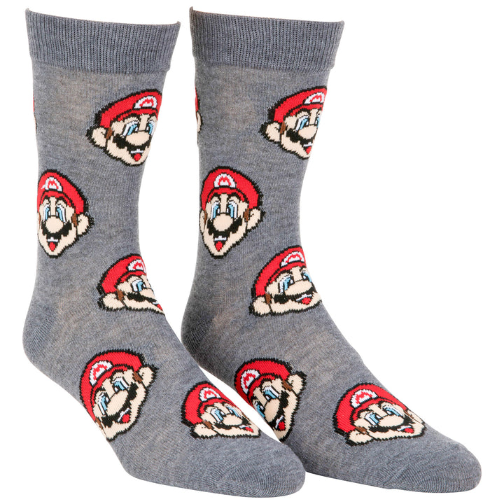 Super Mario Bros. Mario Icons Mens Crew Socks 2-Pack Image 8