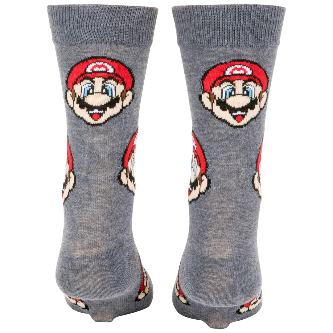 Super Mario Bros. Mario Icons Mens Crew Socks 2-Pack Image 9