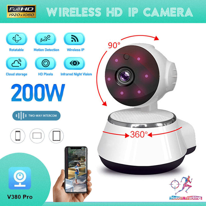1080P HD Wireless IP Security Camera Indoor CCTV Home Smart Wifi Baby Monitor-US Image 6