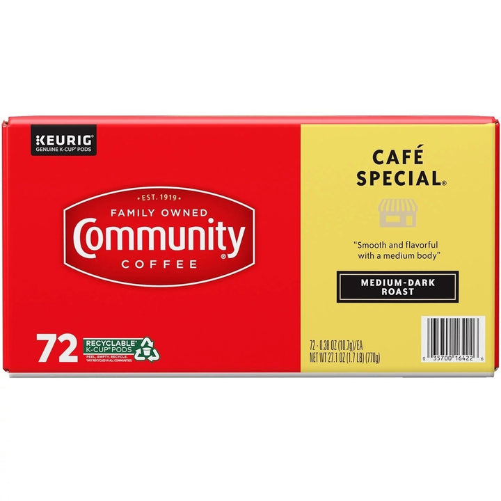 Community Coffee Caf Special Medium-Dark Roast Single Serve (72 Count) Image 4