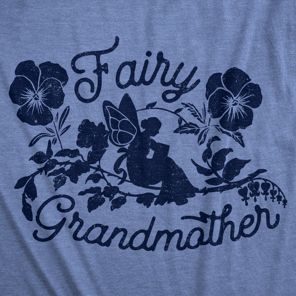 Womens Fairy Grandmother Funny T Shirts Cute Mothers Day Gift Tee For Ladies Image 2