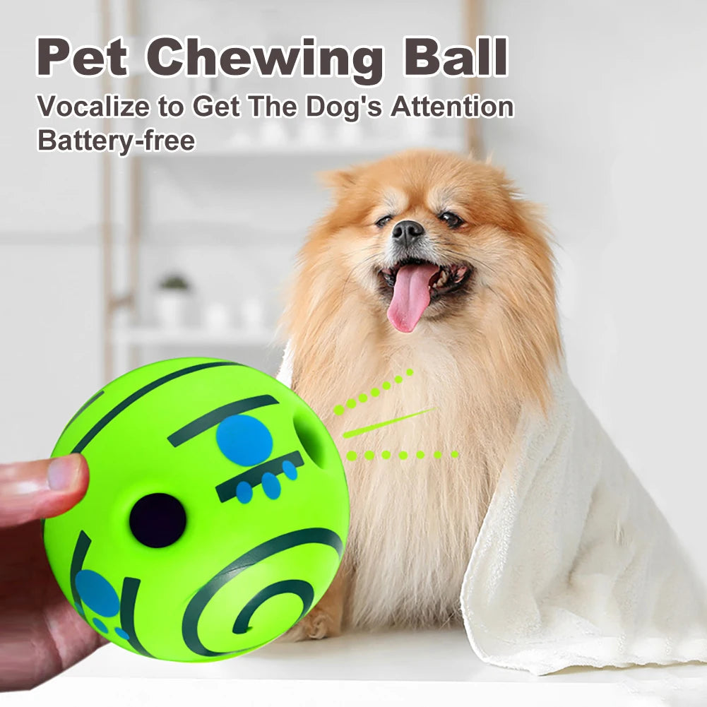 Ball Interactive Dog Toy Fun Giggle Sounds Ball Puppy Chew Toy Image 3