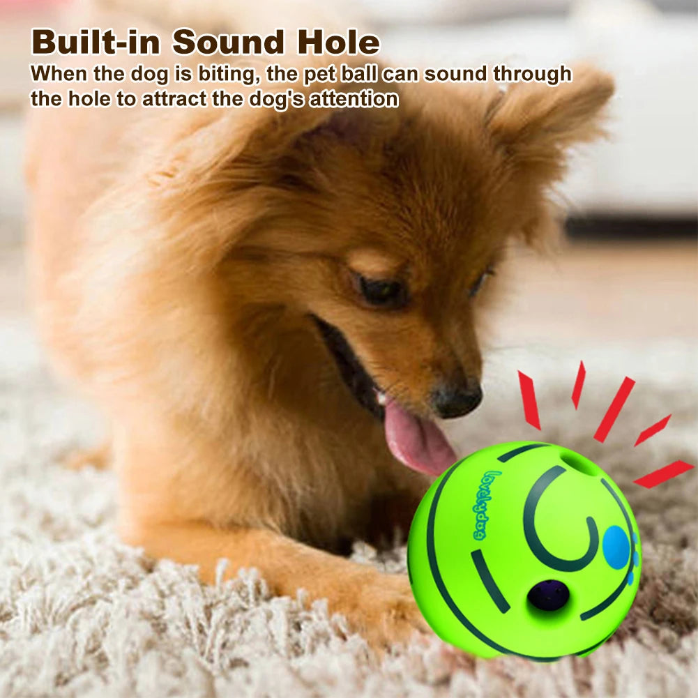 Ball Interactive Dog Toy Fun Giggle Sounds Ball Puppy Chew Toy Image 4