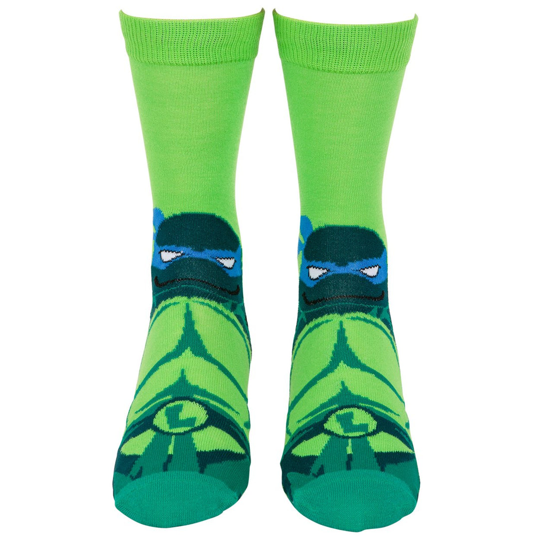 Teenage Mutant Ninja Turtles Leo and Mikey Crew Socks 2-Pack Image 2