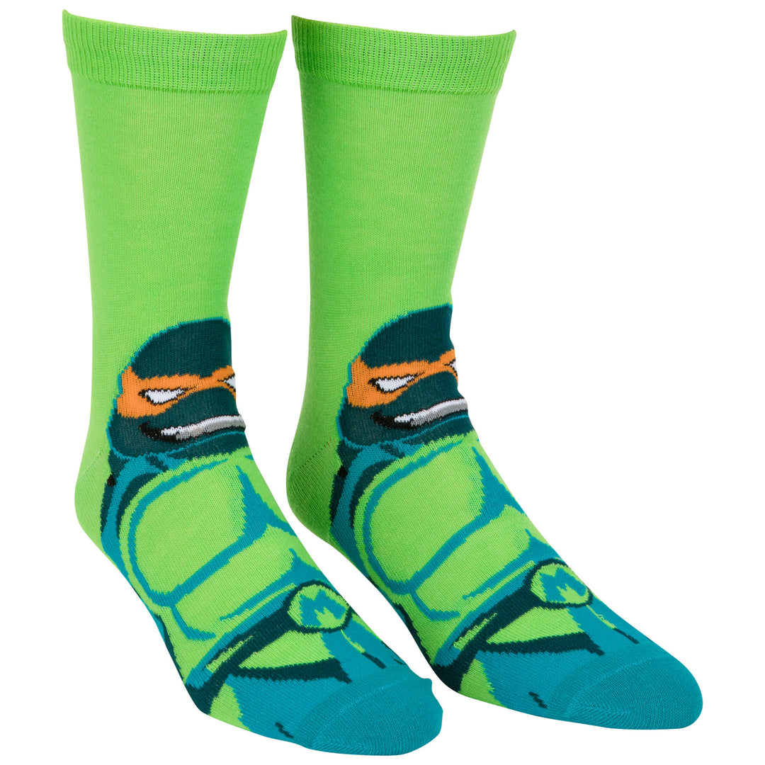 Teenage Mutant Ninja Turtles Leo and Mikey Crew Socks 2-Pack Image 8