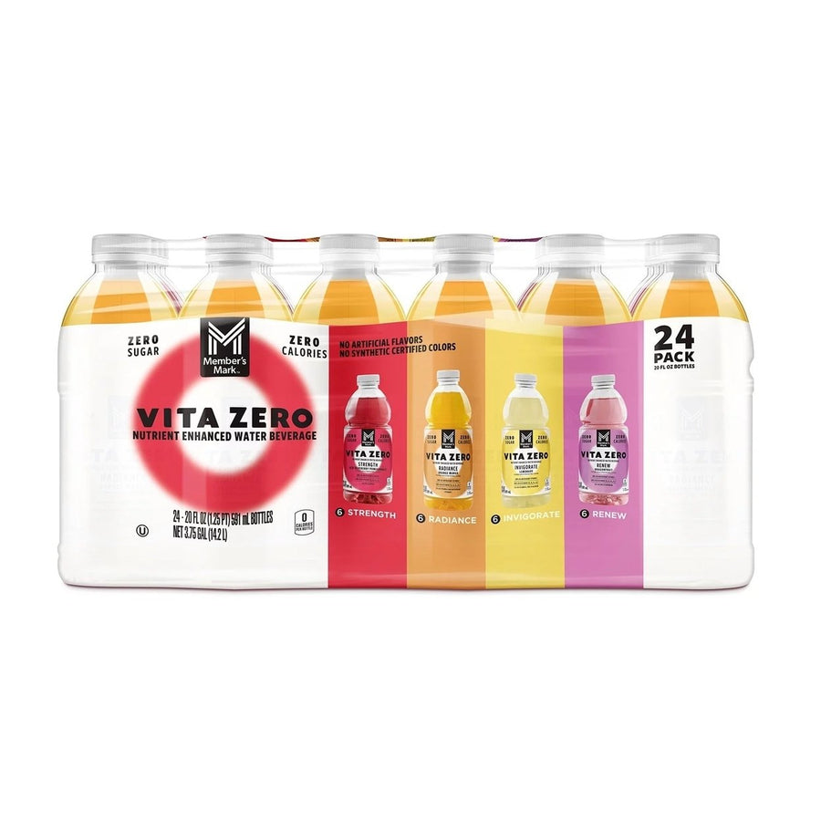 Members Mark Vita Zero Variety Pack 20 Fluid Ounce (Pack of 24) Image 1