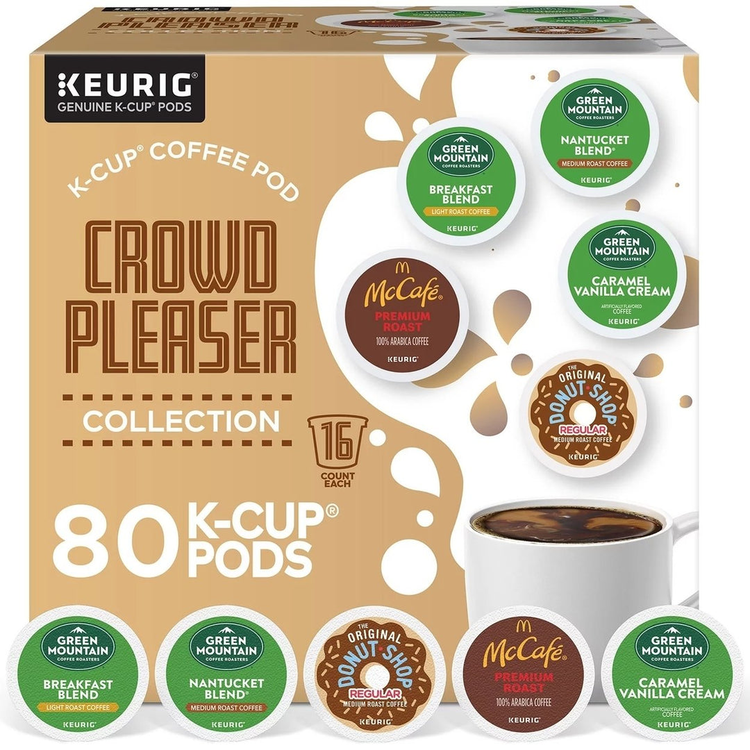 Keurig Crowd Pleaser Variety Pack Single Serve Pods (80 Count) Image 1