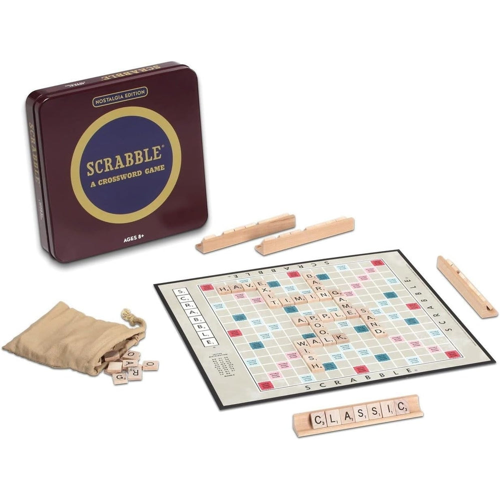 Scrabble Boardgame - Nostalgia Edition in Collectible Tin Image 2