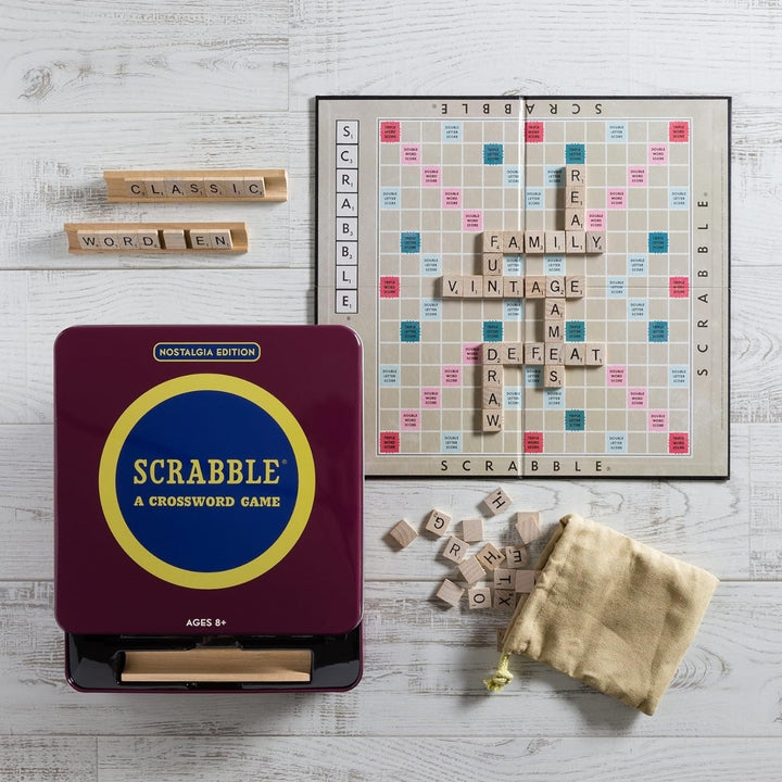 Scrabble Boardgame - Nostalgia Edition in Collectible Tin Image 3