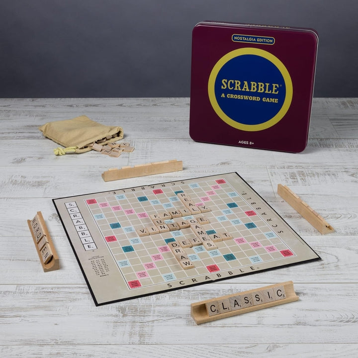 Scrabble Boardgame - Nostalgia Edition in Collectible Tin Image 4