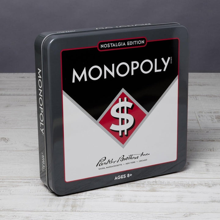 Monopoly Boardgame - Nostalgia Edition in Collectible Tin Image 4