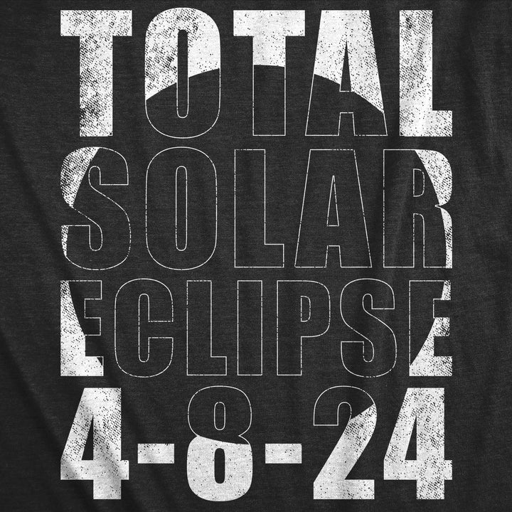 Mens Funny T Shirts Total Solar Eclipse 2024 4 8 24 Graphic Tee For Men Image 2