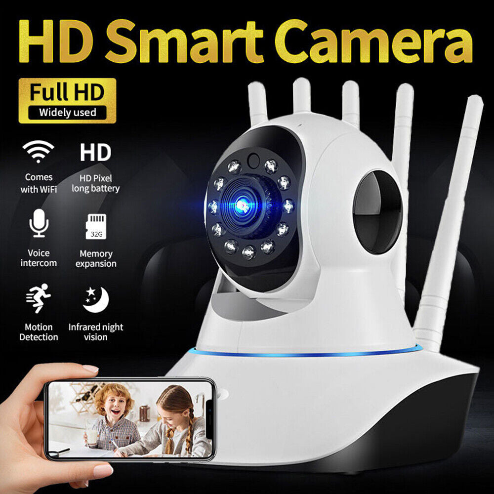 Wireless 3MP HD IP Camera WiFi IR Night Smart Home Security Baby Monitor CCTV US Image 1