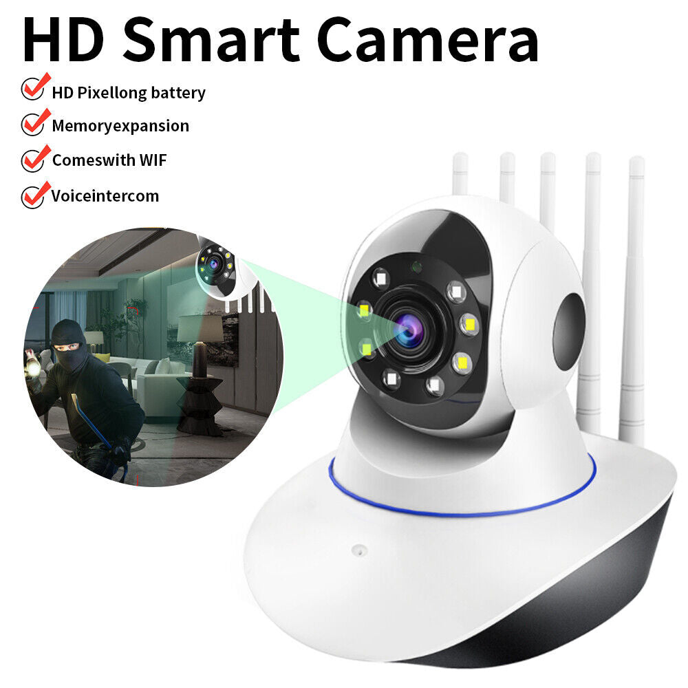 Wireless 3MP HD IP Camera WiFi IR Night Smart Home Security Baby Monitor CCTV US Image 2