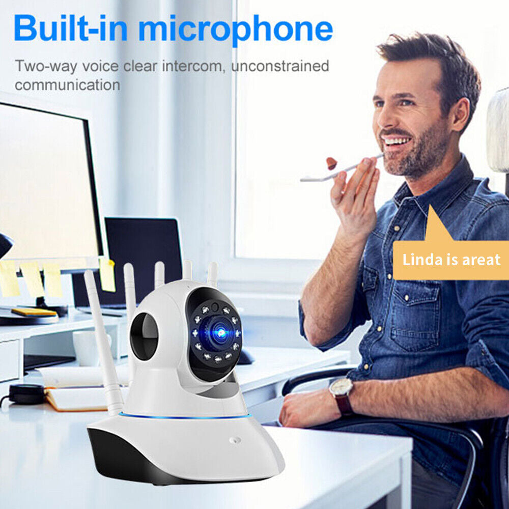 Wireless 3MP HD IP Camera WiFi IR Night Smart Home Security Baby Monitor CCTV US Image 4