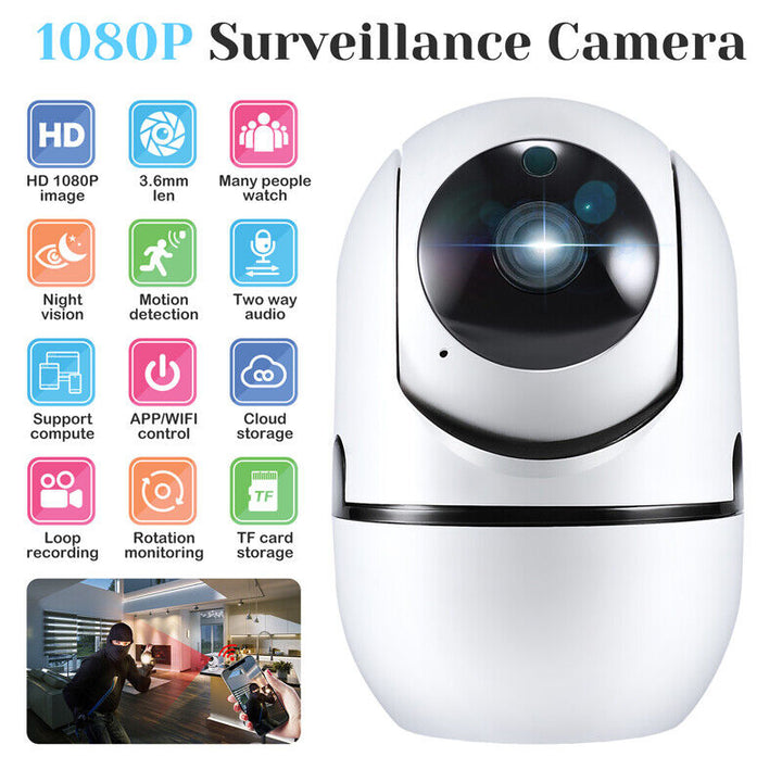 Wireless 1080P HD IP Camera WiFi IR Night Smart Home Security Baby Monitor CCTV Image 1