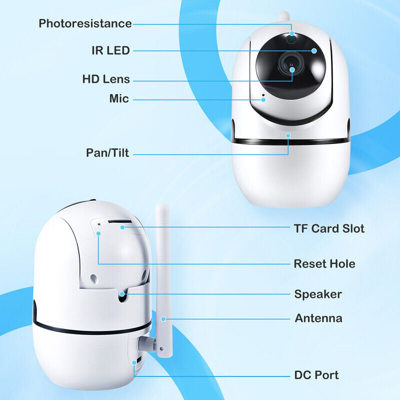 Wireless 1080P HD IP Camera WiFi IR Night Smart Home Security Baby Monitor CCTV Image 3