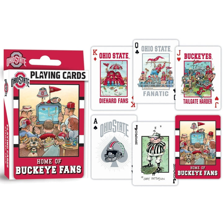 Ohio State Buckeyes Fan Deck Playing Cards - 54 Card Deck Image 3
