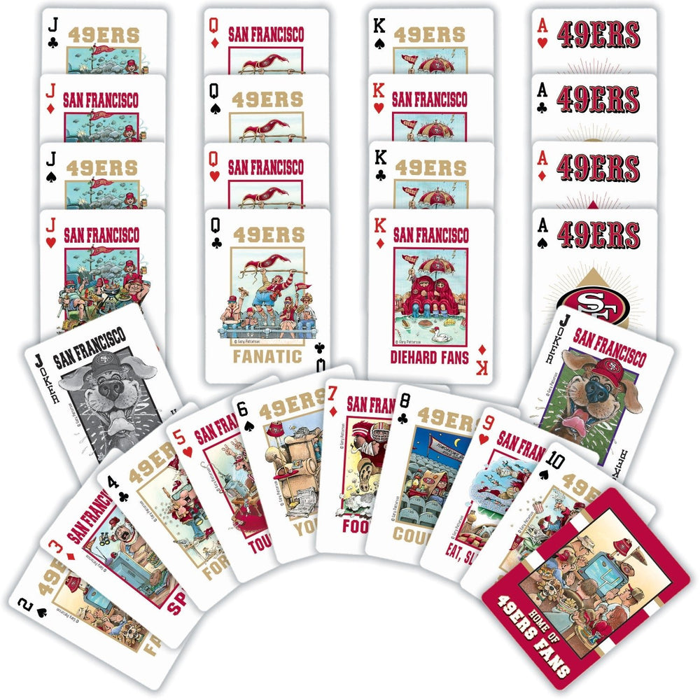 San Francisco 49ers Fan Deck Playing Cards - 54 Card Deck Image 2