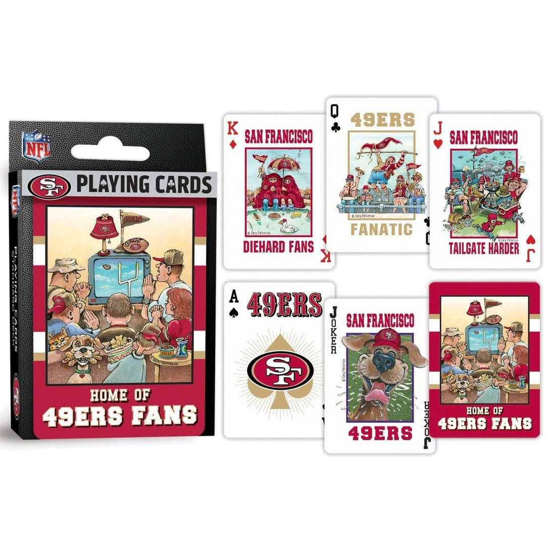 San Francisco 49ers Fan Deck Playing Cards - 54 Card Deck Image 3