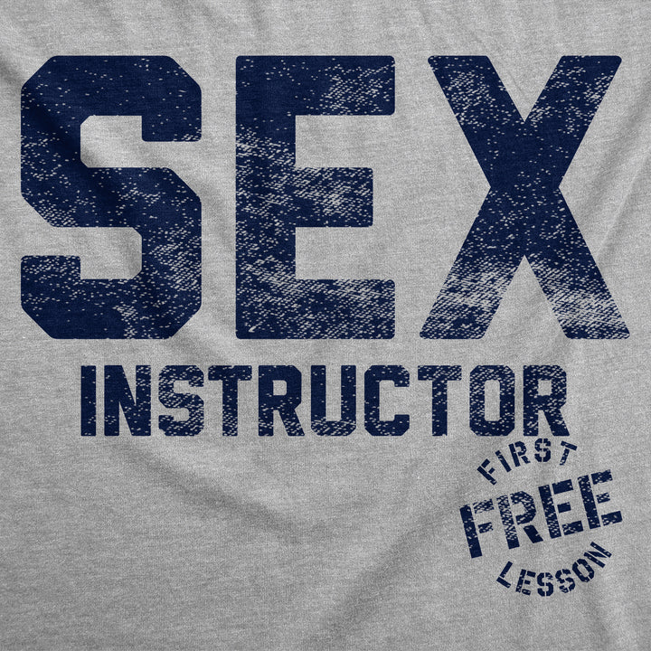 Womens Funny T Shirts Sex Instructor Sarcastic Novelty Tee For Ladies Image 2