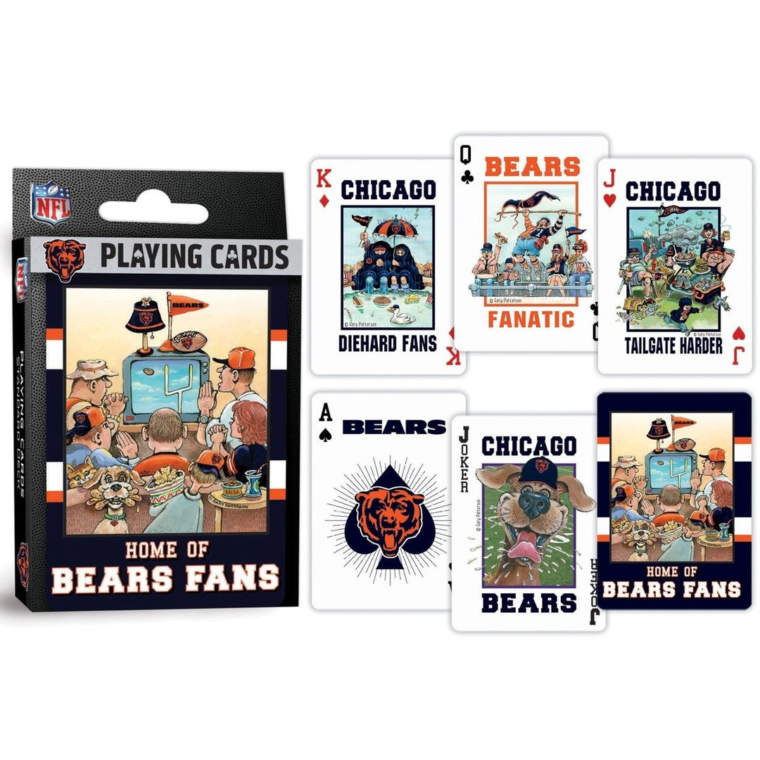 Chicago Bears Fan Deck Playing Cards - 54 Card Deck Image 3
