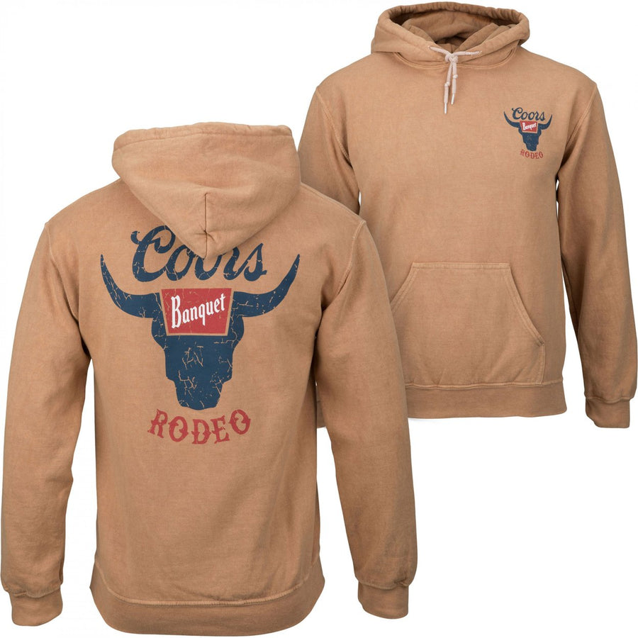 Coors Banquet Rodeo Mineral Wash Front-Back Print Pull-Over Hoodie Image 1