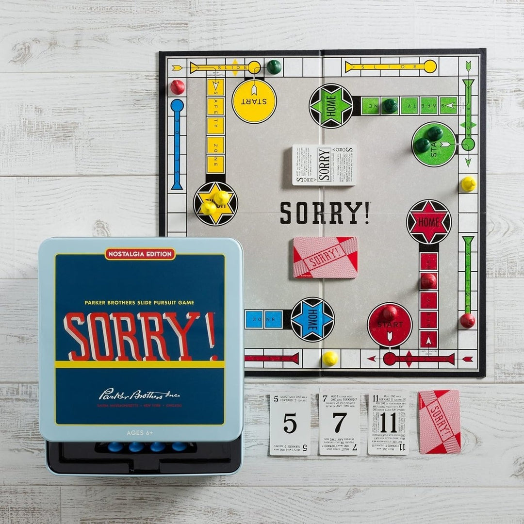 Sorry! Boardgame - Nostalgia Edition in Collectible Tin Image 3