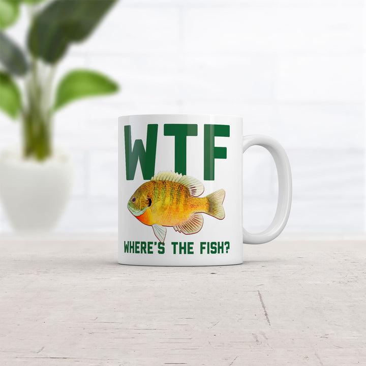 WTF Wheres The Fish Mug Funny Novelty Fishing Coffee Cup-11oz Image 2