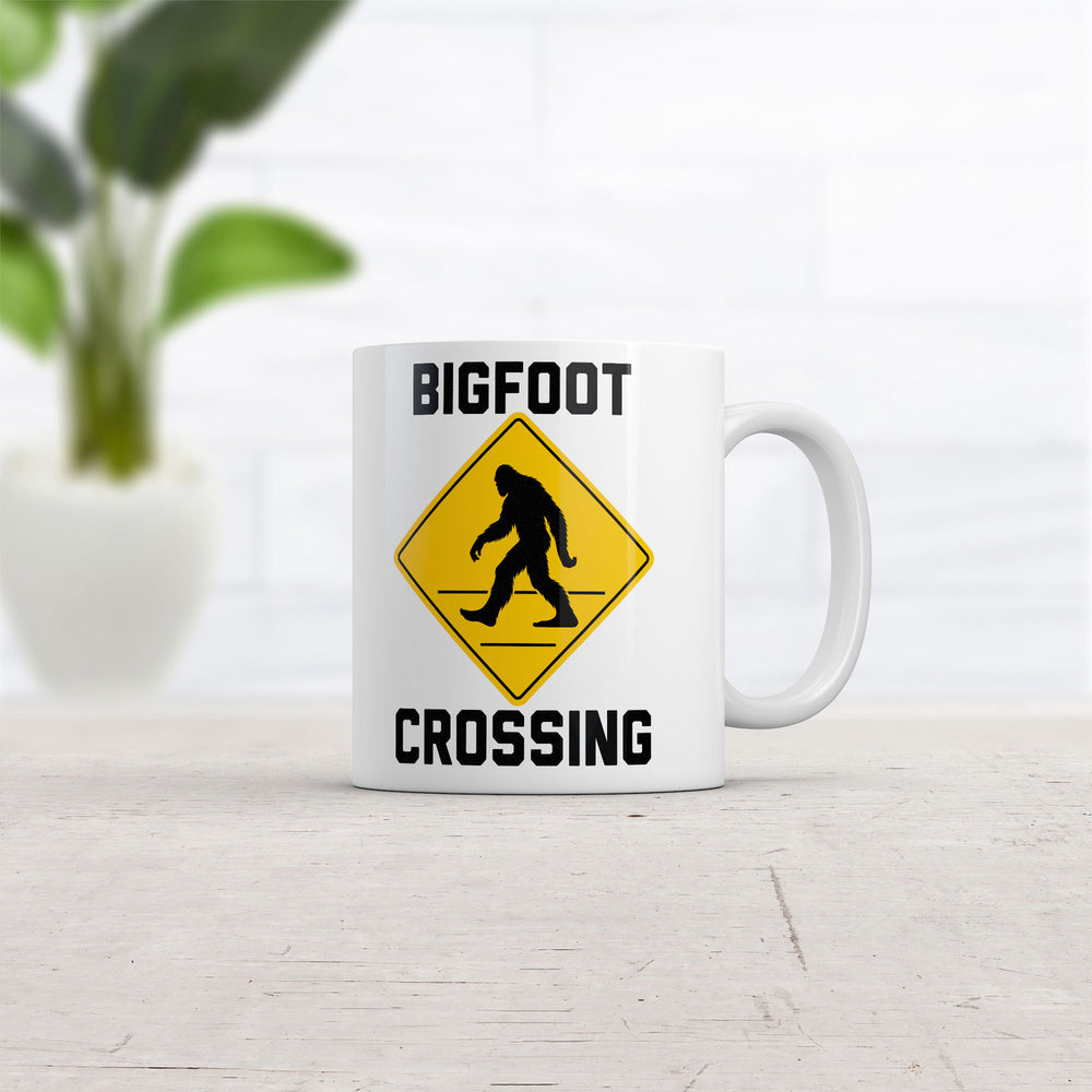 Bigfoot Crossing Mug Funny Novelty Sasquatch Coffee Cup-11oz Image 2