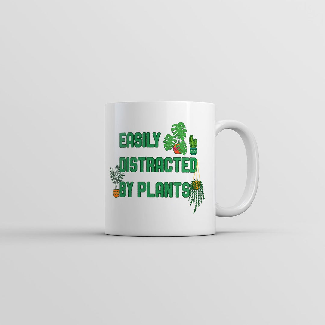 Easily Distracted By Plants Mug Funny Novelty Plant Coffee Cup-11oz Image 1