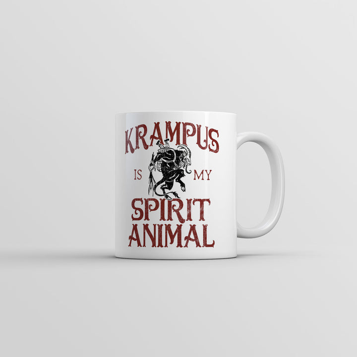 Krampus Is My Spirit Animal Mug Funny Novelty Christmas Coffee Cup-11oz Image 1