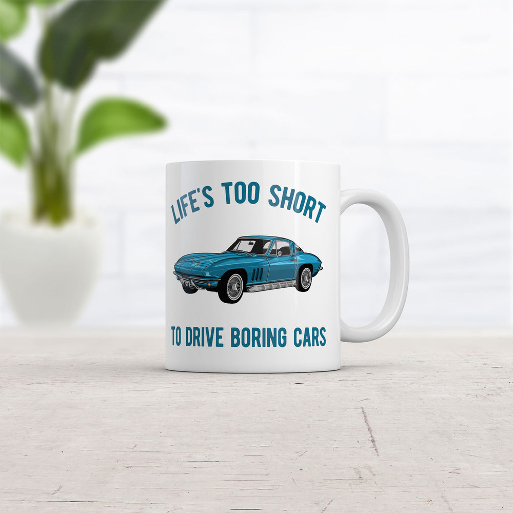 Lifes Too Short To Drive Boring Cars Mug Funny Novelty Mechanic Coffee Cup-11oz Image 2