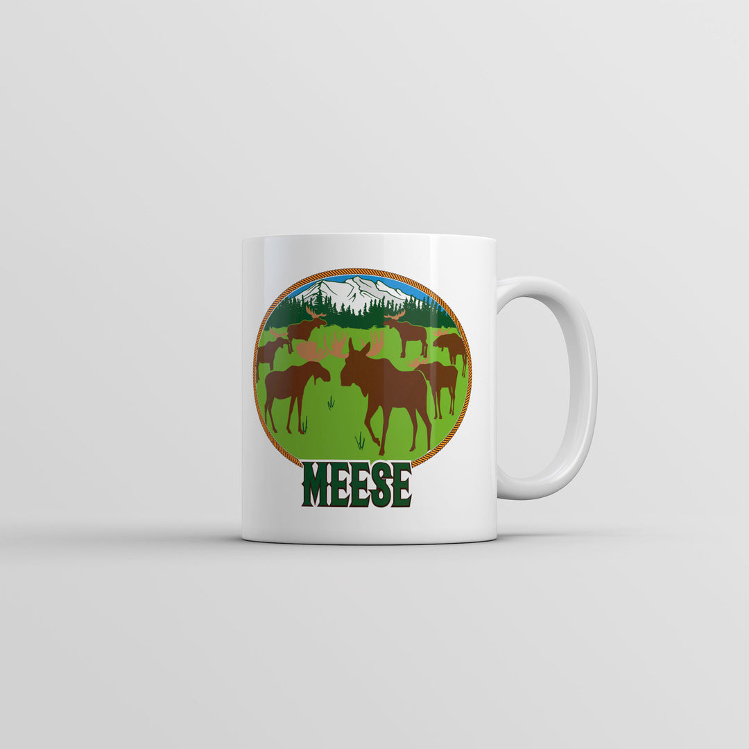 Meese Mug Funny Sarcastic Animal Coffee Cup-11oz Image 1