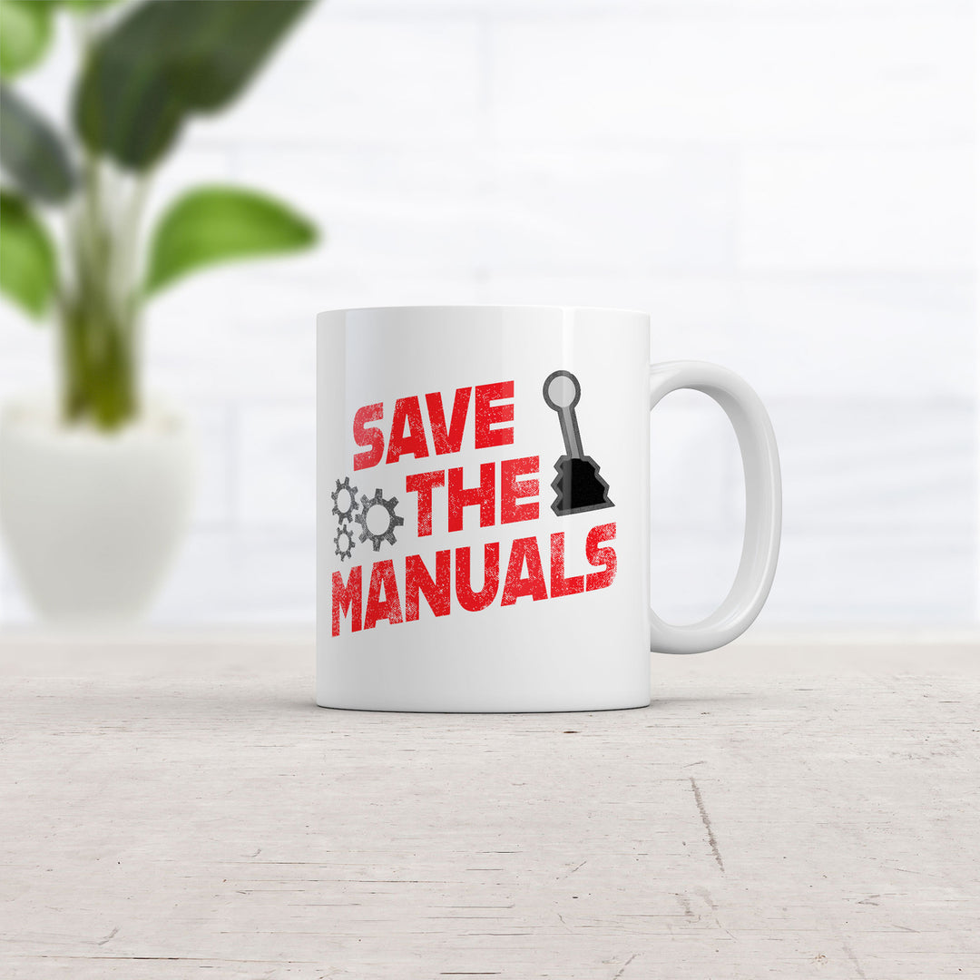 Save The Manuals Mug Funny Car Mechanic Coffee Cup-11oz Image 2