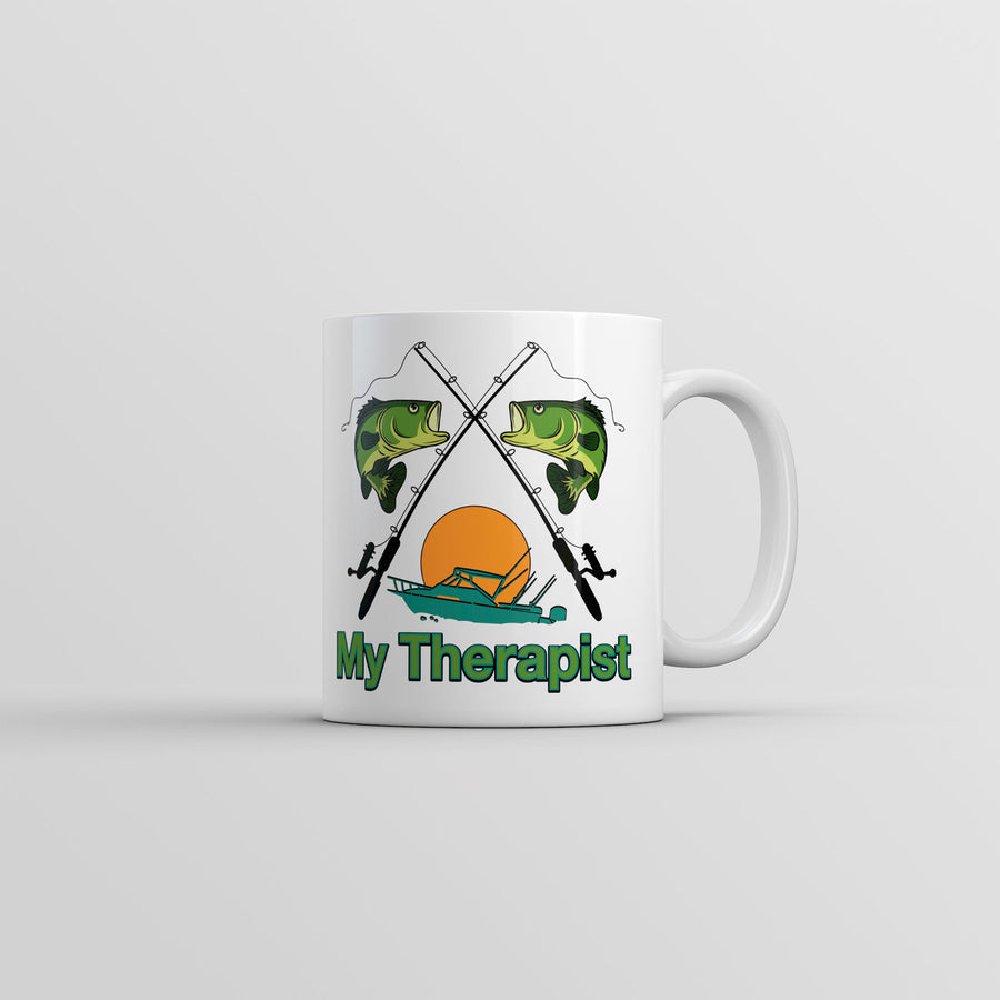 My Therapist Mug Funny Sarcastic Fishing Coffee Cup-11oz Image 1