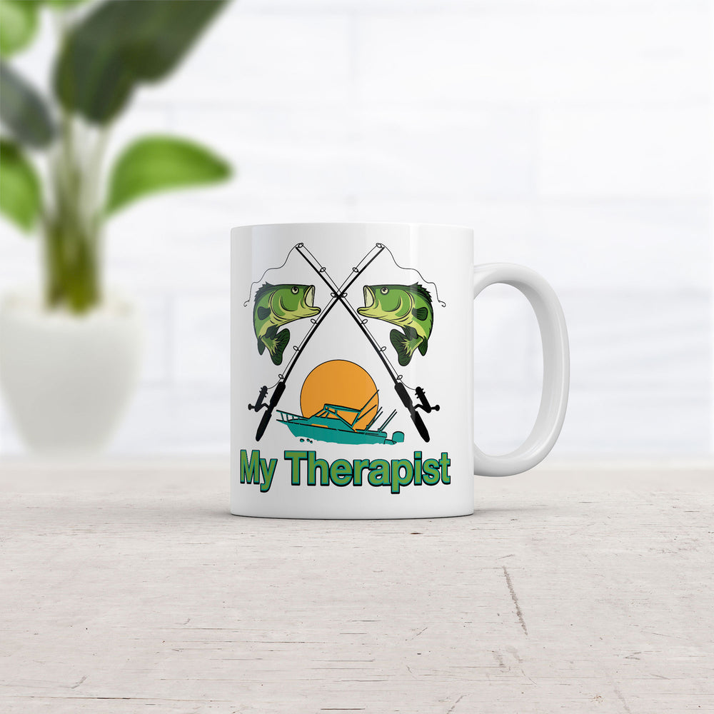 My Therapist Mug Funny Sarcastic Fishing Coffee Cup-11oz Image 2