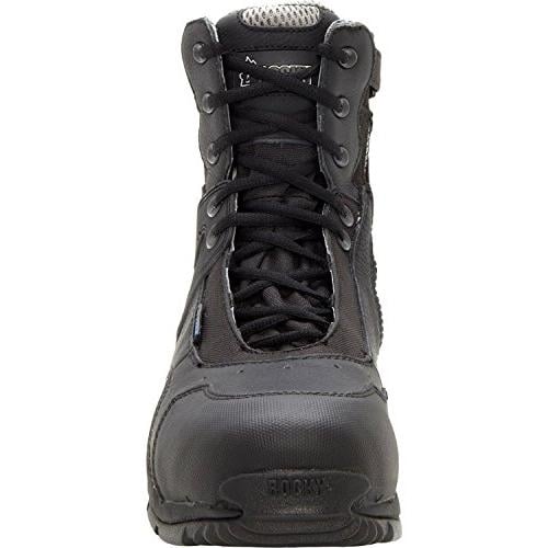 Rocky Mens 8" 1st Med 911-113 7.5-SS BLACK Image 4