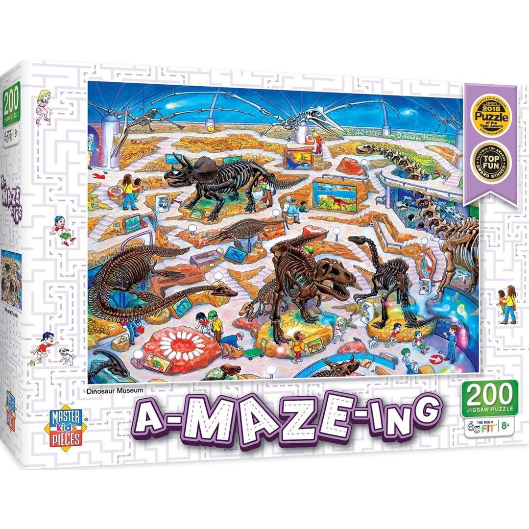 A-Maze-ing - Dinosaur Museum 200 Piece Jigsaw Puzzle Image 1