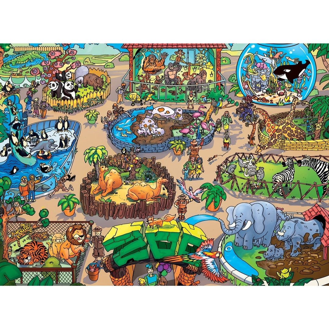 101 Things to Spot at the Zoo Jigsaw Puzzle 101 Pieces 19x14 inch Ages 6+ Image 2