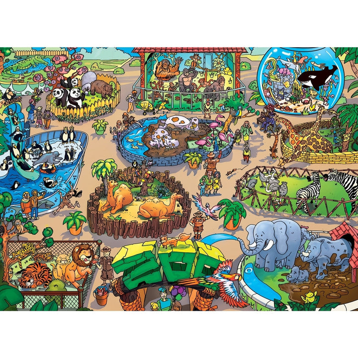 101 Things to Spotat the Zoo - 101 Piece Jigsaw Puzzle Image 2