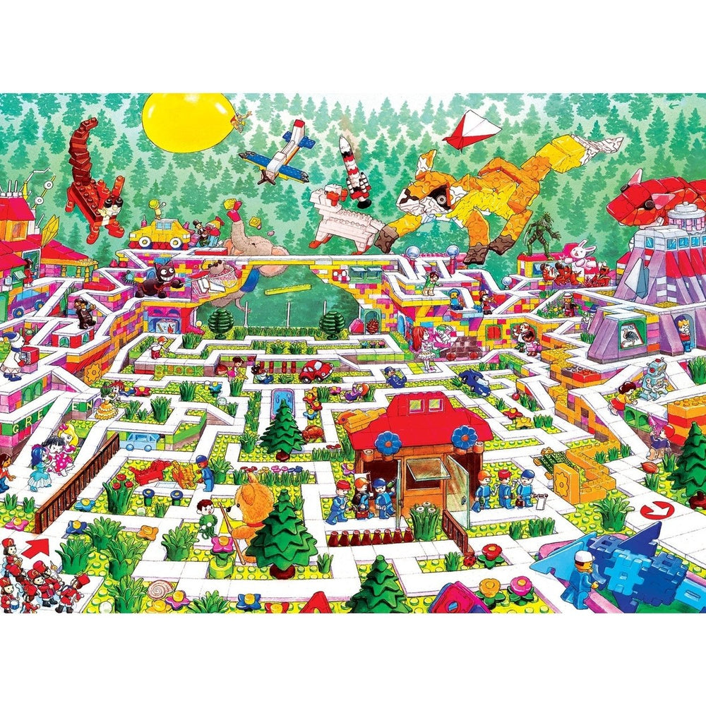 A-Maze-ing - Toy Blocks 200 Piece Jigsaw Puzzle Image 2