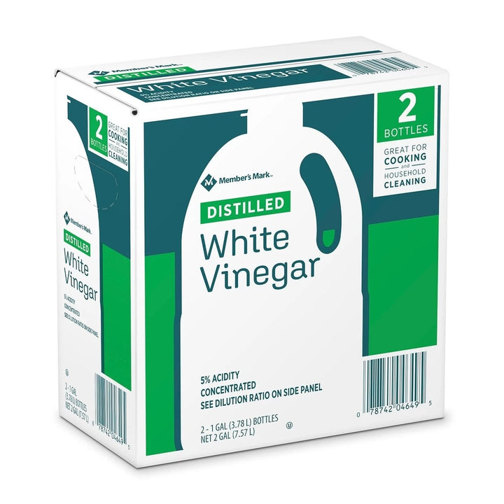 Members Mark Distilled White Vinegar 1 Gallon (Pack of 2) Image 1