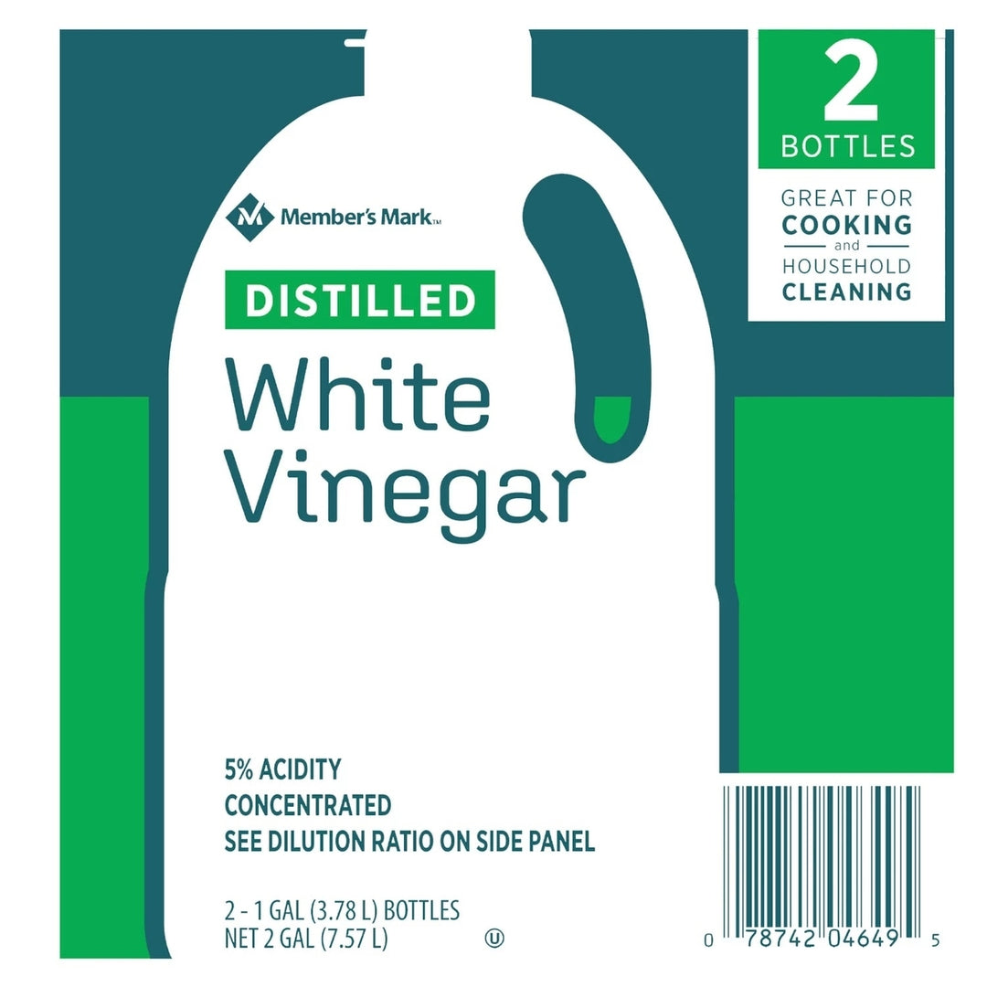 Members Mark Distilled White Vinegar 1 Gallon (Pack of 2) Image 4