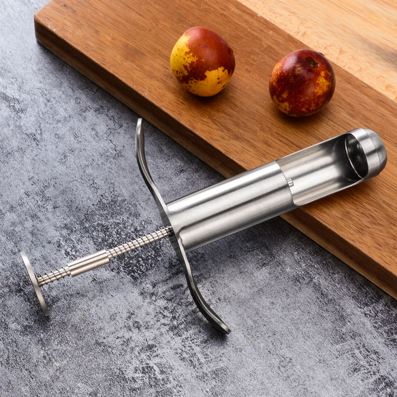 Stainless Steel Fruit Pit Jujube Core Remover Corer Image 2