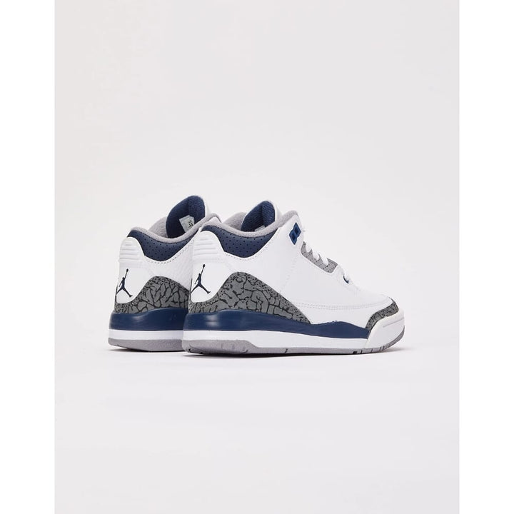 Nike Jordan 3 Retro White/Midnight Navy DM0966-140 Pre-School Image 3